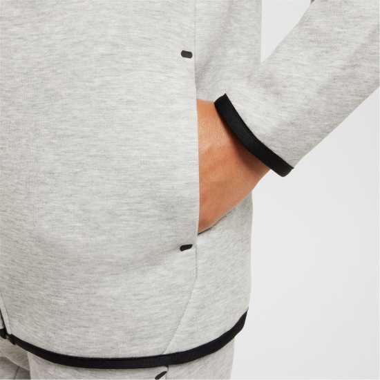 Nike Sportswear Tech Fleece Full-Zip Hoodie Juniors Сиво/Черно Детски суитчъри и блузи с качулки