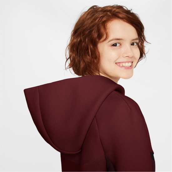 Nike Sportswear Tech Fleece Full-Zip Hoodie Juniors Бордово 