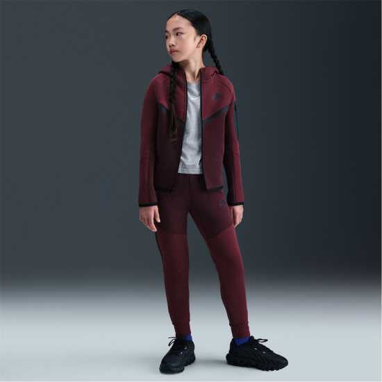 Nike Sportswear Tech Fleece Full-Zip Hoodie Juniors Бордово 