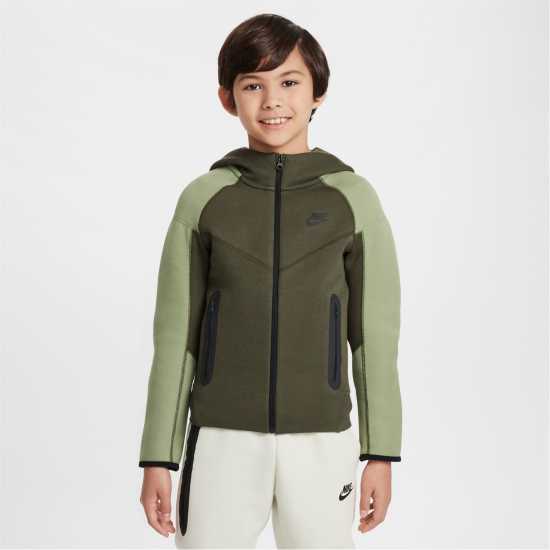 Детски суитчъри и блузи с качулки Nike Sportswear Tech Fleece Full-Zip Hoodie Juniors Кафяво карго Nike Sportswear Tech Fleece Full-Zip Hoodie Juniors Кафяво карго Детски суитчъри и блузи с качулки