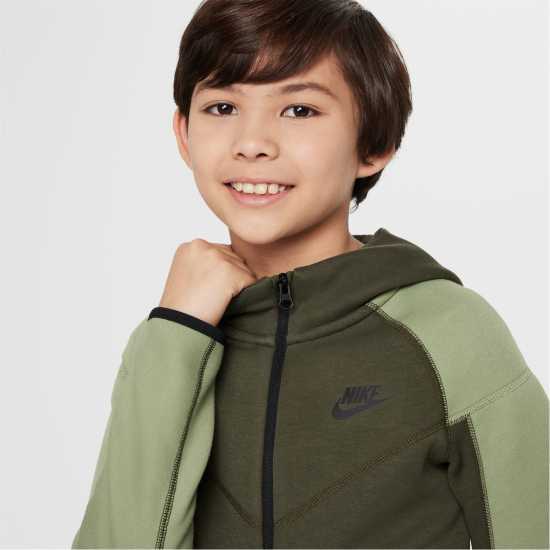 Детски суитчъри и блузи с качулки Nike Sportswear Tech Fleece Full-Zip Hoodie Juniors Кафяво карго Nike Sportswear Tech Fleece Full-Zip Hoodie Juniors Кафяво карго Детски суитчъри и блузи с качулки