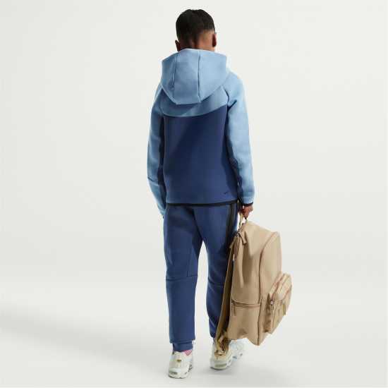 Nike Sportswear Tech Fleece Full-Zip Hoodie Juniors Work Blue 