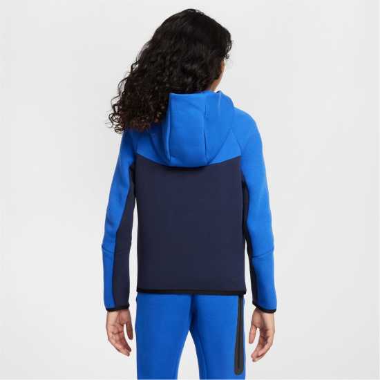 Nike Sportswear Tech Fleece Full-Zip Hoodie Juniors Обсидиан Детски суитчъри и блузи с качулки