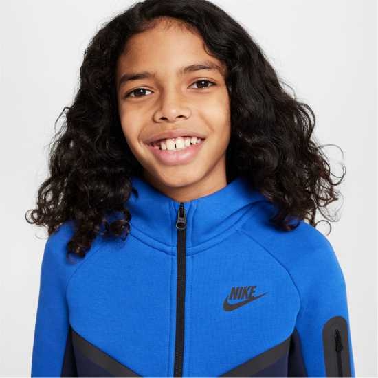 Детски суитчъри и блузи с качулки Nike Sportswear Tech Fleece Full-Zip Hoodie Juniors Обсидиан/Кралски Nike Sportswear Tech Fleece Full-Zip Hoodie Juniors Обсидиан/Кралски Детски суитчъри и блузи с качулки
