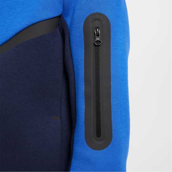 Детски суитчъри и блузи с качулки Nike Sportswear Tech Fleece Full-Zip Hoodie Juniors Обсидиан/Кралски Nike Sportswear Tech Fleece Full-Zip Hoodie Juniors Обсидиан/Кралски Детски суитчъри и блузи с качулки
