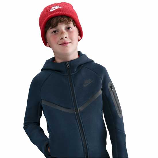 Nike Sportswear Tech Fleece Full-Zip Hoodie Juniors Обсидиан Nike Sportswear Tech Fleece Full-Zip Hoodie Juniors Обсидиан