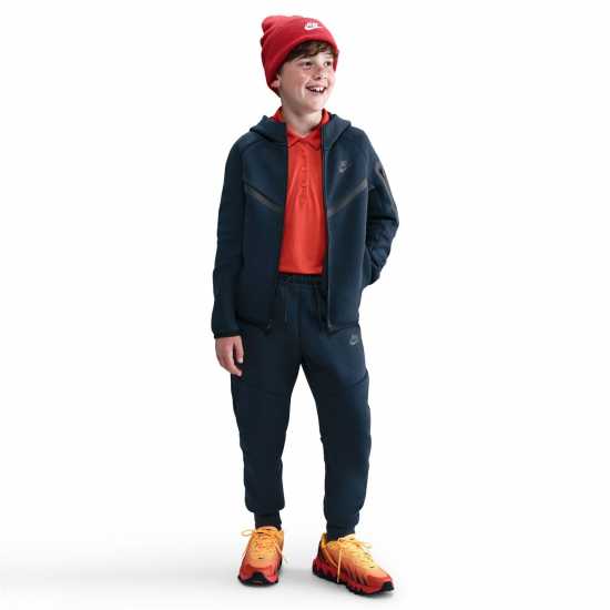 Nike Sportswear Tech Fleece Full-Zip Hoodie Juniors Обсидиан Nike Sportswear Tech Fleece Full-Zip Hoodie Juniors Обсидиан