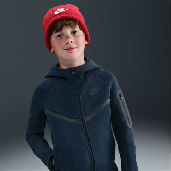 Nike Sportswear Tech Fleece Full-Zip Hoodie Juniors Обсидиан Nike Sportswear Tech Fleece Full-Zip Hoodie Juniors Обсидиан