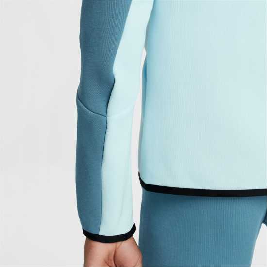 Nike Sportswear Tech Fleece Full-Zip Hoodie Juniors Glacier Blue Детски суитчъри и блузи с качулки