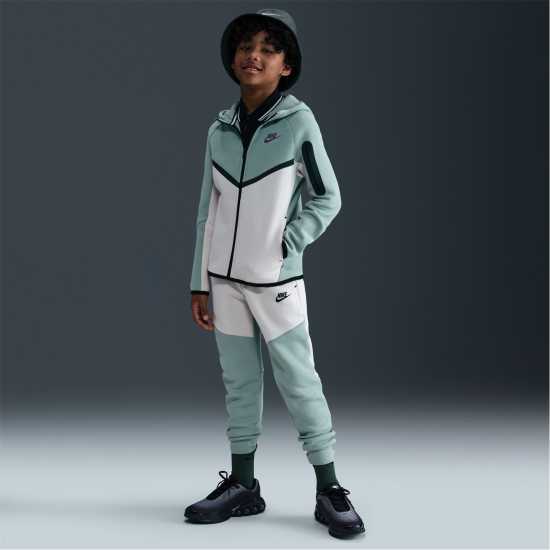 Детски суитчъри и блузи с качулки Nike Sportswear Tech Fleece Full-Zip Hoodie Juniors Sage/Plum Nike Sportswear Tech Fleece Full-Zip Hoodie Juniors Sage/Plum Детски суитчъри и блузи с качулки