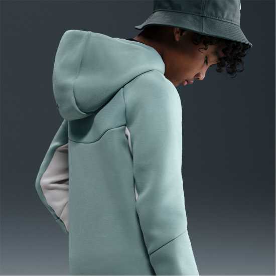 Детски суитчъри и блузи с качулки Nike Sportswear Tech Fleece Full-Zip Hoodie Juniors Sage/Plum Nike Sportswear Tech Fleece Full-Zip Hoodie Juniors Sage/Plum Детски суитчъри и блузи с качулки