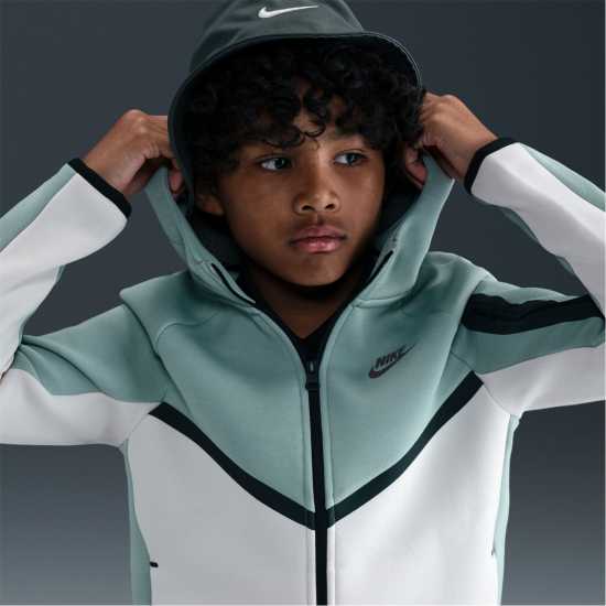 Детски суитчъри и блузи с качулки Nike Sportswear Tech Fleece Full-Zip Hoodie Juniors Sage/Plum Nike Sportswear Tech Fleece Full-Zip Hoodie Juniors Sage/Plum Детски суитчъри и блузи с качулки
