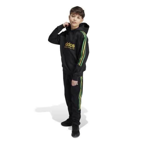 Adidas Nations Pack Tiro Hoodie Juniors Black/Gold Детски суитчъри и блузи с качулки