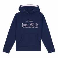 Jack Wills Script Bb Oh Hood Jn99 Navy Blazer Детски суитчъри и блузи с качулки