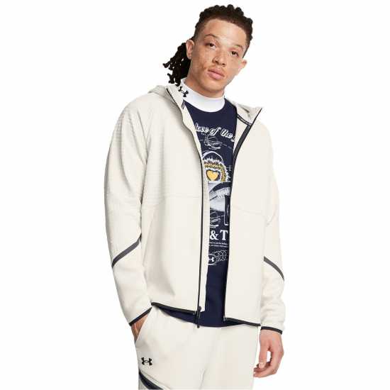 Under Armour Unstoppable Zip Hoodie Бяло Under Armour Unstoppable Zip Hoodie Бяло