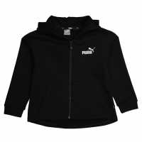 Puma Детско Яке С Качулка Zipped Hooded Jacket Juniors Черно/Бяло Детски суитчъри и блузи с качулки
