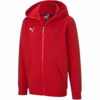 Puma Яке С Качулка Teamgoal 23 Casuals Hooded Jacket Jr Hoody Boys Puma Red Детски суитчъри и блузи с качулки
