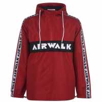 Airwalk Мъжко Яке Overhead Jacket Mens Red/White Мъжки полар