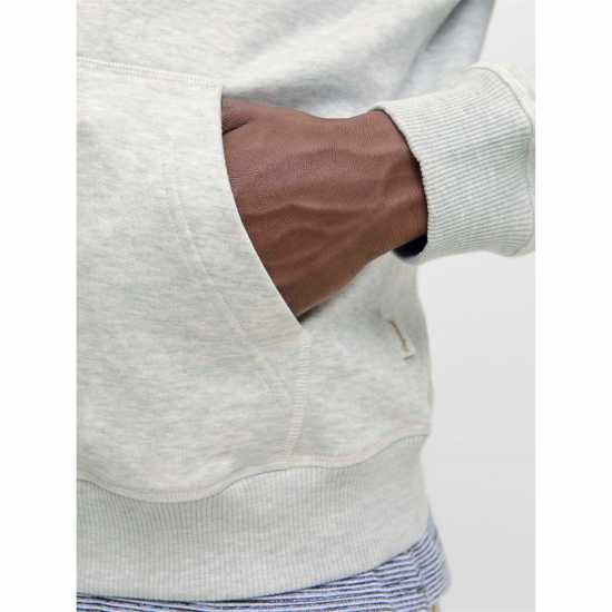 Блуза С Качулка Jack And Jones Hoodie Mens White Melange Блуза С Качулка Jack And Jones Hoodie Mens White Melange