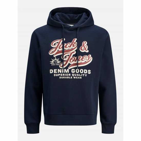 Jack And Jones + 2 Col Hoodie Sn62 Sky Captain Jack And Jones + 2 Col Hoodie Sn62 Sky Captain