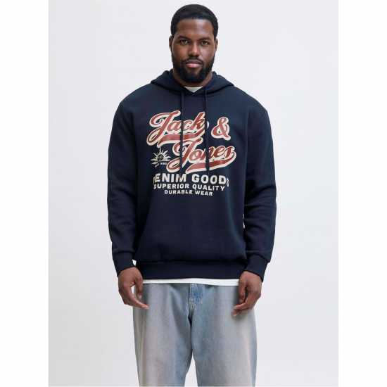 Jack And Jones + 2 Col Hoodie Sn62 Sky Captain Jack And Jones + 2 Col Hoodie Sn62 Sky Captain