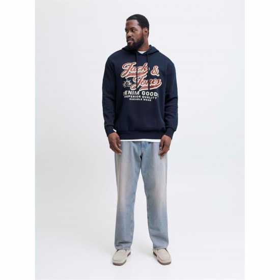 Jack And Jones + 2 Col Hoodie Sn62 Sky Captain Jack And Jones + 2 Col Hoodie Sn62 Sky Captain