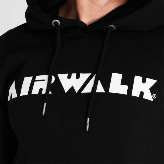 Airwalk Logo Oth Hoodie Mens Black - Мъжки полар