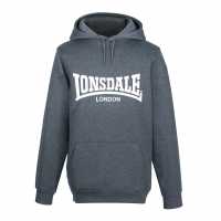 Lonsdale Essential Oth Hoodie Mens Charcoal M Мъжки суитчъри и блузи с качулки