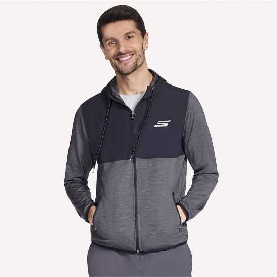 Skechers Мъжки Суитшърт Hk Weekend Fz Hoodie Hoody Mens  