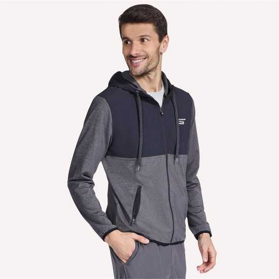 Skechers Мъжки Суитшърт Hk Weekend Fz Hoodie Hoody Mens  