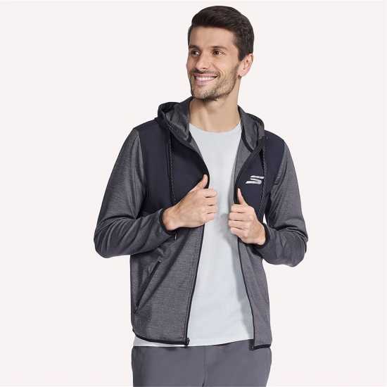 Skechers Мъжки Суитшърт Hk Weekend Fz Hoodie Hoody Mens  