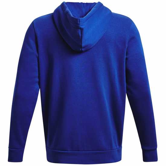 Under Armour Armour Essential Fleece Full Zip Hoodie Mens Blue - Мъжки суитчъри и блузи с качулки