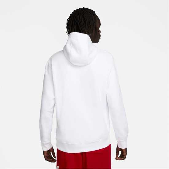 Nike Sportswear Standard Issue Men's Fleece Pullover Hoodie White Мъжки суитчъри и блузи с качулки