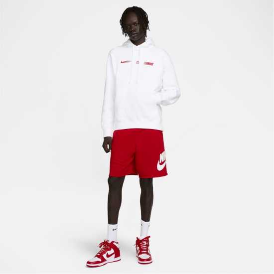 Nike Sportswear Standard Issue Men's Fleece Pullover Hoodie White Мъжки суитчъри и блузи с качулки