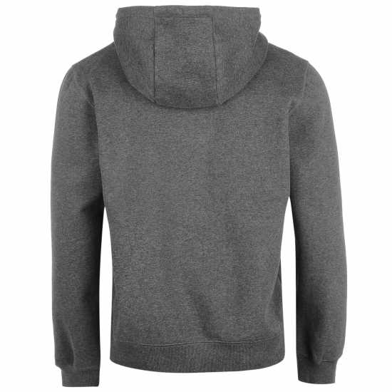 Firetrap Mens Graphic Fleece Hoodie Тъмно сиво марл Мъжки суитчъри и блузи с качулки