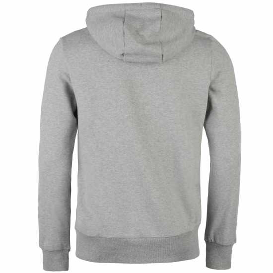 Firetrap Mens Brunel Full Zip Fleece Hoodie Сив марл Мъжки суитчъри и блузи с качулки