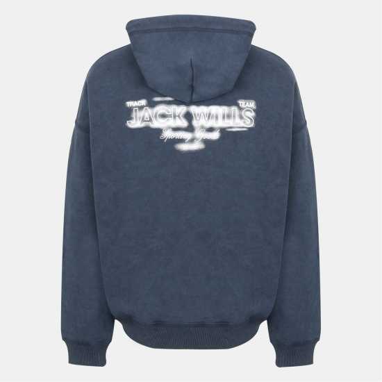 Jack Wills Script Hoodie Sn54 Морска синьо Jack Wills Script Hoodie Sn54 Морска синьо