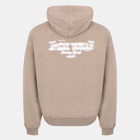 Jack Wills Script Hoodie Sn54 Бледо кафяво Jack Wills Script Hoodie Sn54 Бледо кафяво