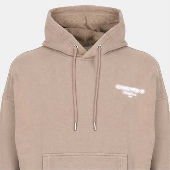 Jack Wills Script Hoodie Sn54 Бледо кафяво Jack Wills Script Hoodie Sn54 Бледо кафяво