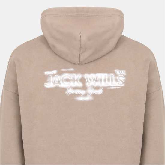 Jack Wills Script Hoodie Sn54 Бледо кафяво Jack Wills Script Hoodie Sn54 Бледо кафяво