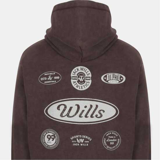 Jack Wills Americano Hoodie Sn54 Black Coffee Jack Wills Americano Hoodie Sn54 Black Coffee