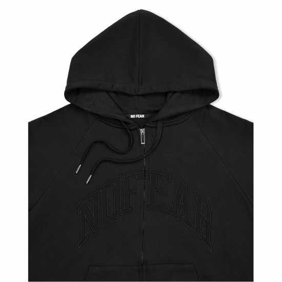 No Fear Mens Varsity Zip Up Hoodie  