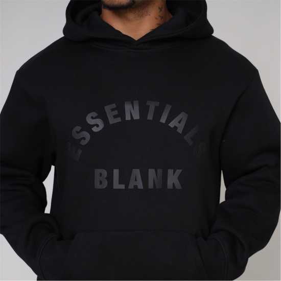 Blank Essentials Be Arch Hoodie Mens Черно Blank Essentials Be Arch Hoodie Mens Черно