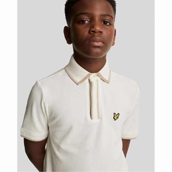 Lyle And Scott Блуза С Яка Kids' Short-Sleeve Polo Shirt X157 Креда 