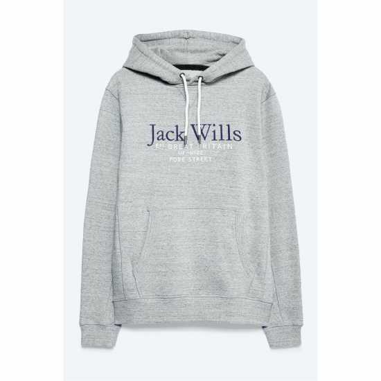 Мъжки суитчъри и блузи с качулки Jack Wills Batsford Logo Hoodie Mens Сив марл Jack Wills Batsford Logo Hoodie Mens Сив марл Мъжки суитчъри и блузи с качулки