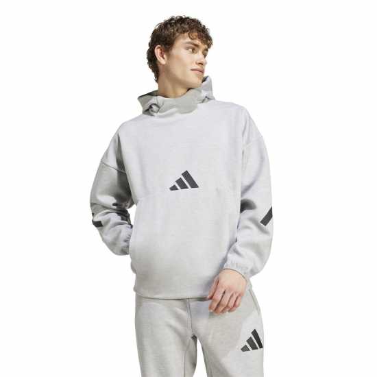 Adidas Z.n.e. Hoodie Mens Сива Хизър Мъжки суитчъри и блузи с качулки