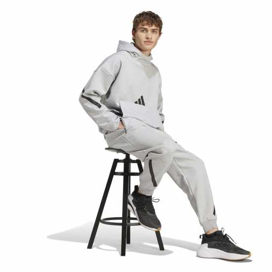 Adidas Z.n.e. Hoodie Mens Сива Хизър Мъжки суитчъри и блузи с качулки