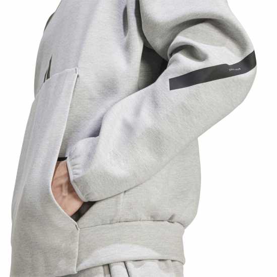 Adidas Z.n.e. Hoodie Mens Сива Хизър Мъжки суитчъри и блузи с качулки