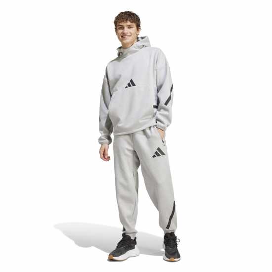 Adidas Z.n.e. Hoodie Mens Сива Хизър Мъжки суитчъри и блузи с качулки