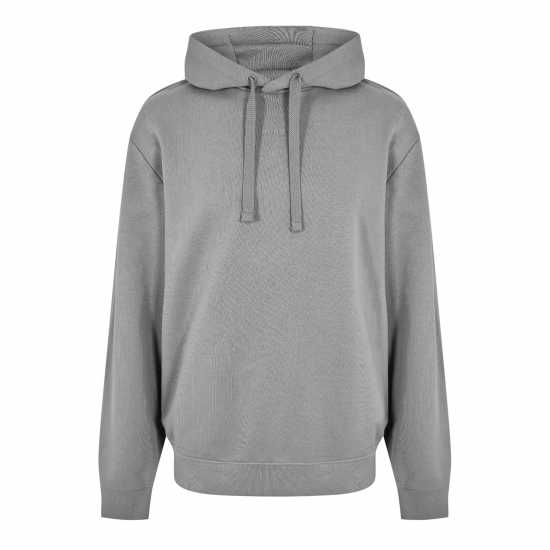 Hugo Boss Hugo Logo Hoodie Open Grey 